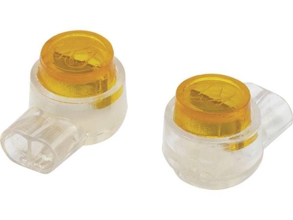 TRU COMPONENTS 808666 93014c941 Enkeltladerstik fleksibel: 0,13-0,38 mm² stift: 0,13-0,38 mm² Poltal: 2 100 stk Gul
