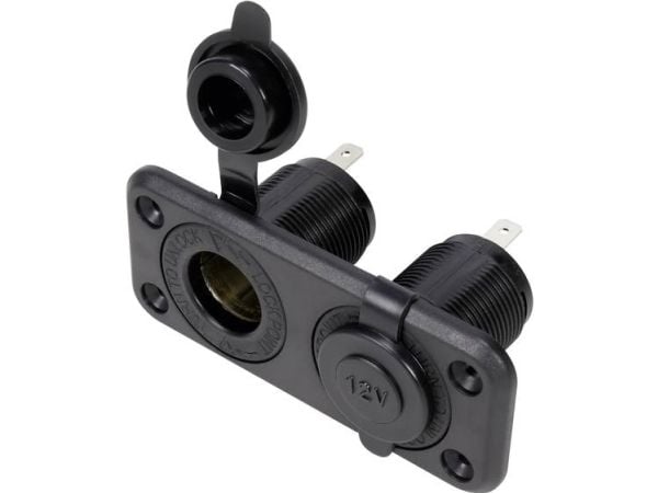 TRU COMPONENTS dubbelmotorfordon monterat sockel med kåpa tillåten belastning ström max.=20 A 12 V/DC