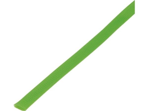 TRU COMPONENTS 1564737 CBBOX3037-GN Joustava letku Vihreä PET 30-37 mm 5 m