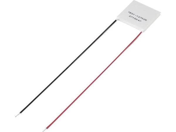 TRU COMPONENTS TES1-127025 Peltier-element 15,4 V/DC 2,5 A 21,4 W 30 x 30 x 4 mm