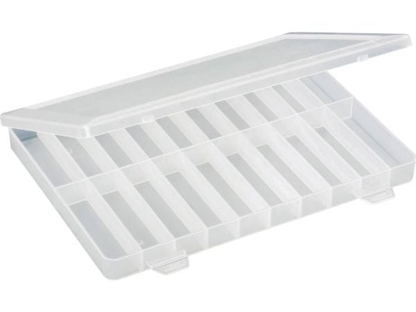 TRU COMPONENTS sortimentslåda (L x B x H) 250 x 180 x 24 mm, antal fack: 20, fast indelning, innehåll 1 st