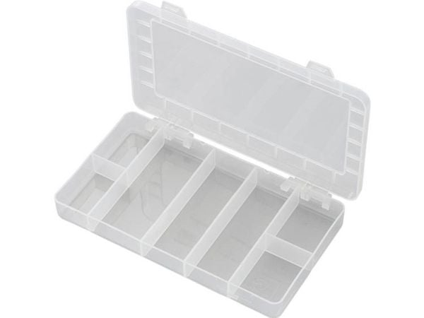 TRU COMPONENTS PP07-01 Sortimentskasse (L x B x K) 192 x 110 x 24 mm Antal fag: 7 Fast underopdeling 1 stk