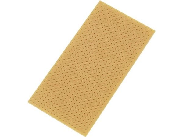 TRU COMPONENTS SU528404 europrintplate uten Cu-belag, hardt papir (L x B) 100 x 50 mm, rutenett 2,54 mm, 1 stk
