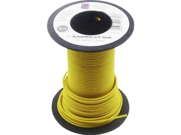 TRU COMPONENTS 1565158 Lanka LiY 1 x 0,22 mm² Keltainen 10 m
