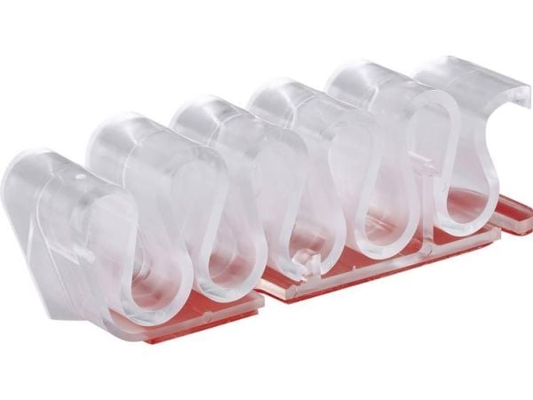 TRU COMPONENTS 93014c881a Kaapelipidike Itsekiinnittyvä 1386638 Nipun Ø-alue 8 mm (max) Läpinäkyvä 1 kpl