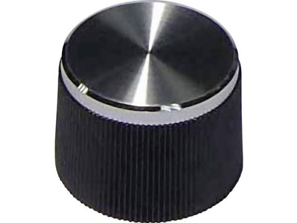 TRU COMPONENTS vred svart (Ø x H) 21 mm x 15 mm (1 st.) TRU COMPONENTS vred svart (Ø x H) 21 mm x 15 mm (1 st.)