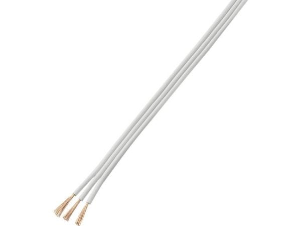 TRU COMPONENTS 1566989 Johdin 3 x 0,75 mm² Valkoinen 20 m