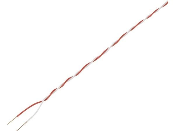 TRU COMPONENTS 1567408 Ristikkäisjohto 2 x 0,28 mm² Punainen, valkoinen 20 m