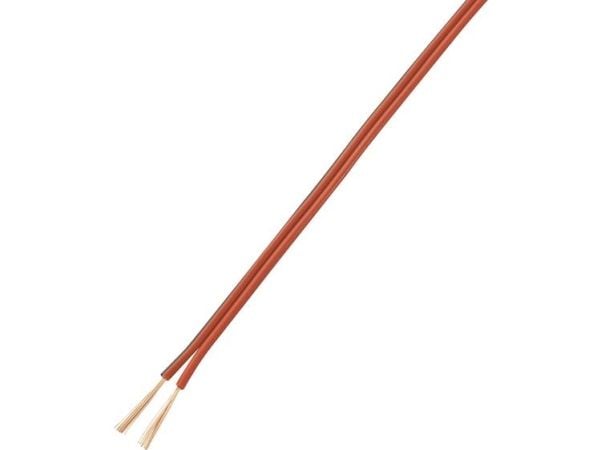 TRU COMPONENTS 1567411 Johdin LiY-Z 2 x 0,40 mm² punainen, musta 10 m