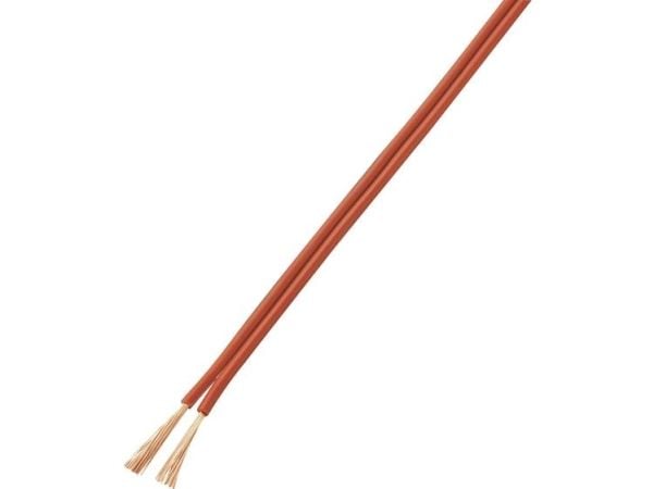 TRU COMPONENTS 1567412 Johdin LiY-Z 2 x 1 mm² punainen, musta 10 m