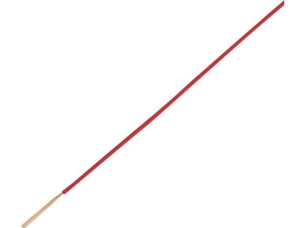 TRU COMPONENTS 1568649 forerkabel FLRY-A, 1 x 1 mm² röd, 50 m