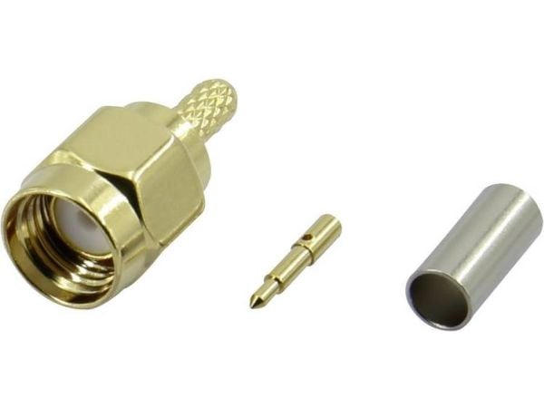 TRU COMPONENTS SMA-JC-RG174-2 1372246 SMA-liitin Liitin, suora 50 Ω 1 kpl