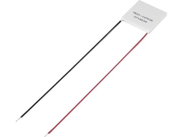 TRU COMPONENTS TES1-127030 Peltier-element 15,4 V/DC 3 A 25,7 W (L x B x H) 30 x 30 x 3,6 mm