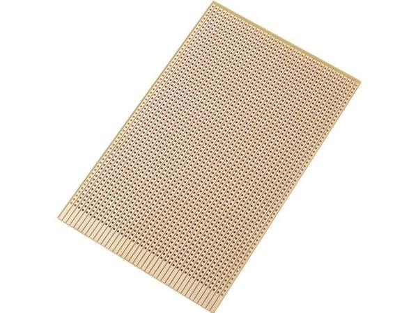 TRU COMPONENTS SU527637 europrintplate hardt papir (L x B) 16 x 10 cm 35 µm, 2,54 mm rutenett 1 stk