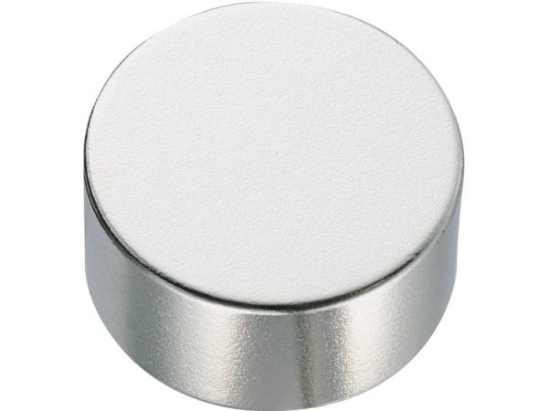 TRU COMPONENTS 505798 Kestomagneetti Pyöreä (Ø x K) 20 mm x 2 mm N35 1,18 - 1,24 T Rajoituslämpötila (max.): 80 °C