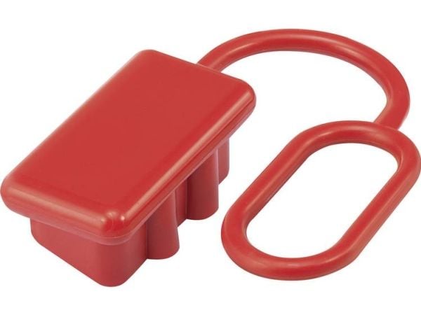 TRU COMPONENTS støvhette for 120, høystrøms batterikontakt, rød (1 stk)