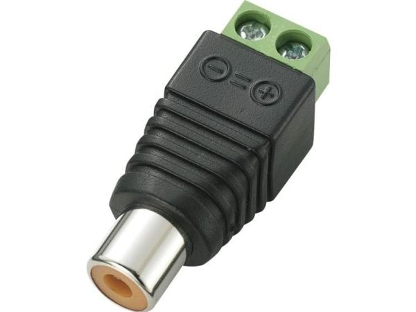 TRU COMPONENTS 739817 Cinch-kontakt, rett, 2-polet