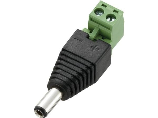 TRU COMPONENTS DC-11M lågspänningskontakt, rak 5,5 mm till 2,5 mm, 1 st TRU COMPONENTS DC-11M lågspänningskontakt, rak 5,5 mm till 2,5 mm, 1 st