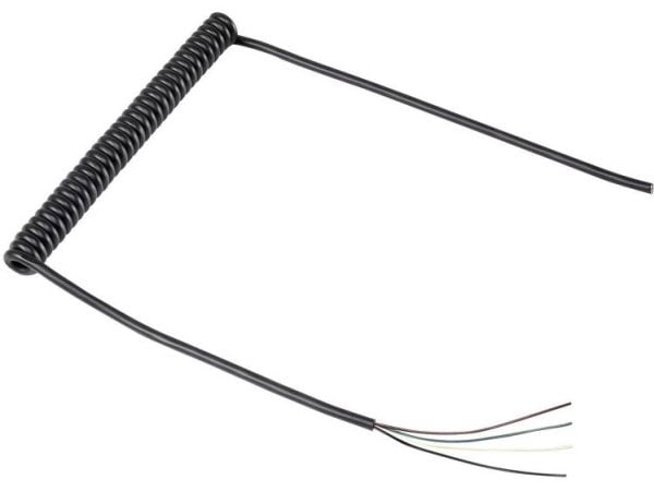 TRU COMPONENTS 1570978 Spiraalikaapeli 188 mm / 500 mm 4 x 0,12 mm² Lajittelu 1 stk