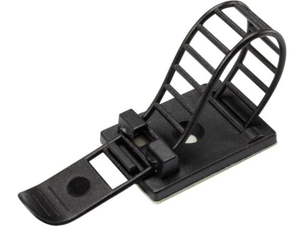TRU COMPONENTS WCT-85 Kiinnityspesä Itseliimautuva, ruuvitanko 1206772 Nipun Ø-alue 22 mm (max) Kiinnityssiteellä Musta 25 kpl