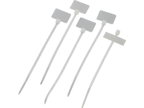Ledermarkør Skriftfelt: 20 x 13 mm Natur 539848 100 stk.