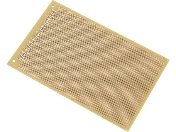 TRU COMPONENTS SU527453 kretskort hardt papir (L x B) 16 x 10 cm 35 µm rutenett 2,54 mm 1 stk