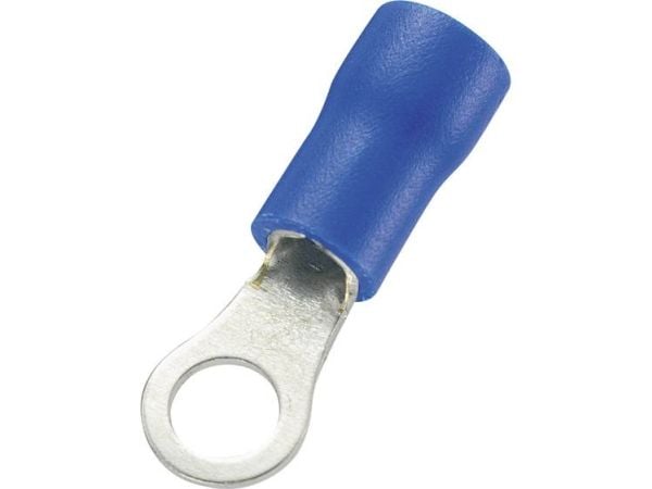 TRU COMPONENTS ringkabelsko tvärsnitt (max.)=2,50 mm² håldia.=4,2 mm delvis isolerad blå 100 st