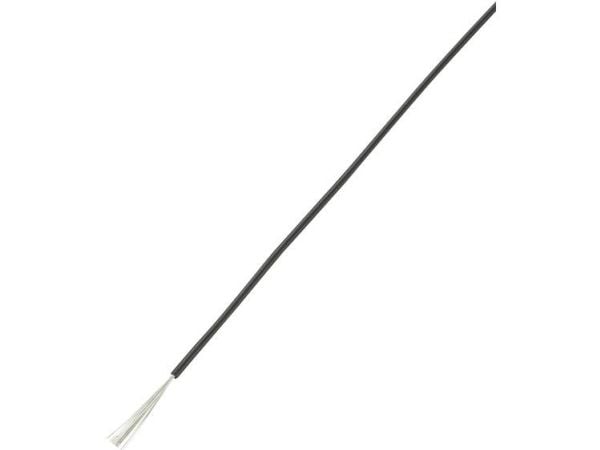 TRU COMPONENTS 1571390 Lanka LiY 1 x 0,22 mm² Musta 10 m