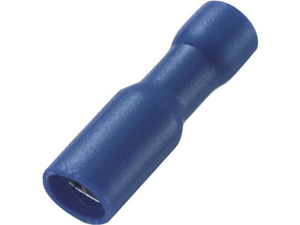 TRU COMPONENTS rundstifthylsor 1,50–2,50 mm², stift-diameter 4 mm, blå 100 st
