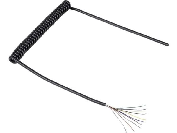 TRU COMPONENTS 1571517 Spiraalikaapeli 300 mm / 900 mm 10 x 0,12 mm² Lajittelu 1 kpl