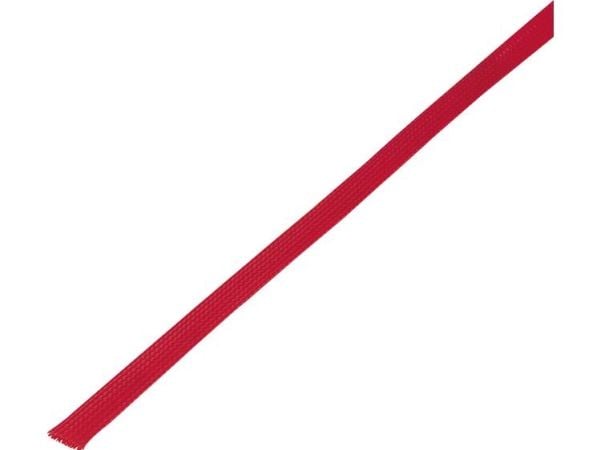 TRU COMPONENTS 1571635 CBBOX0612-RD Strømpeflexslange Rød PET 6 til 12 mm 10 m 10 m