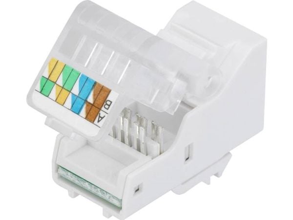 TRU COMPONENTS SM-2014H8C5E modulaarinen liitin 1365812 Tilslutning, lige Grå 1 stk