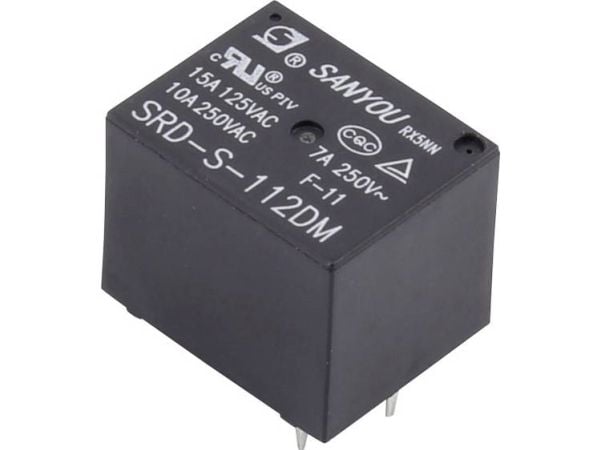 TRU COMPONENTS SRD-S-112DM printrelé 12 V/DC 15 A 1 x sluttkontakt (1 stk.)