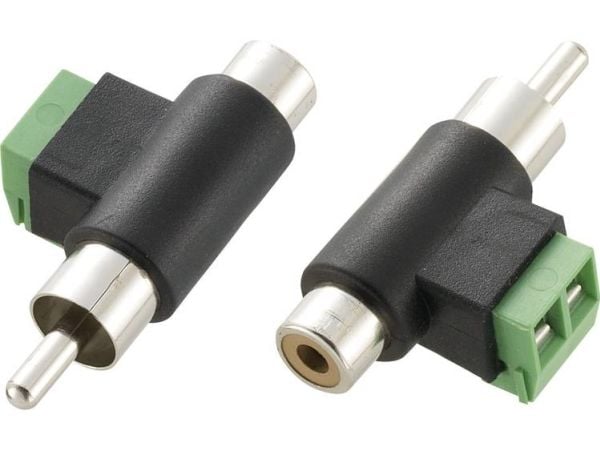 TRU COMPONENTS Cinch-adapter Cinch-plugg til Cinch-kontakt, skruer 1 stk