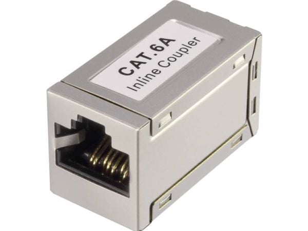 Renkforce RF-4723812, Flat, Hvit, RJ-45, RJ-45, Hunkjønn, Hunkjønn