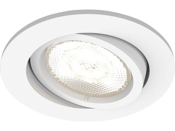 Philips myLiving Innfelt spot, Innsunket spotlight, Ikke-utskiftbare pærer, 1 ampuller, LED, 4,5 W, Hvit