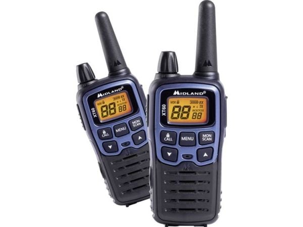 Midland XT60, 24 kanavaa, 446.00625 - 446.0937 MHz, LCD, AAA, 112 g, 54 x 33 x 120 mm