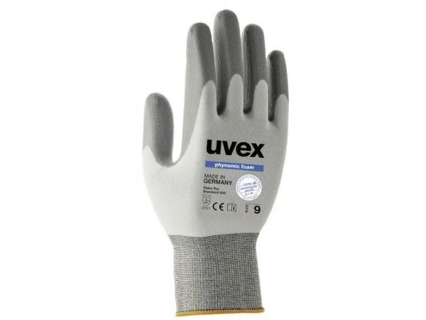 Uvex 6005009, Grå, Hvit, Voksen, Voksen, Unisex, 1 stykker, Elastan, Polyamid