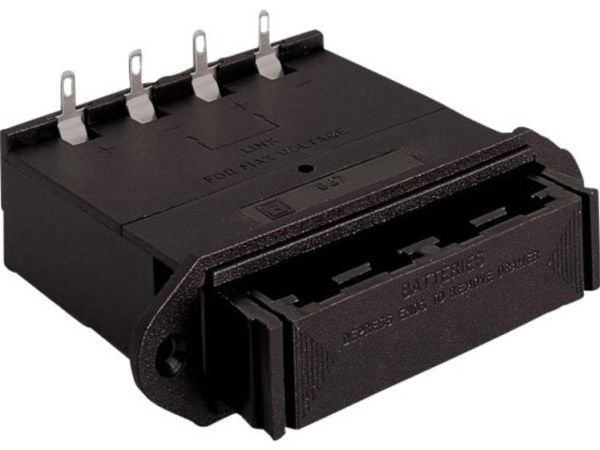 Bulgin BX0027 batteriholder for 4 R6 (AA) loddetilkobling (L x B x H) 95,3 x 61,2 x 26 mm