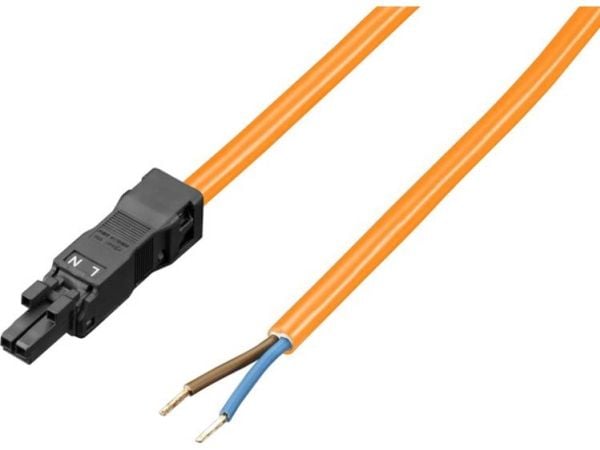 Rittal 2500.420, 3-pin, 3 m, Suora, Suora, Oranssi