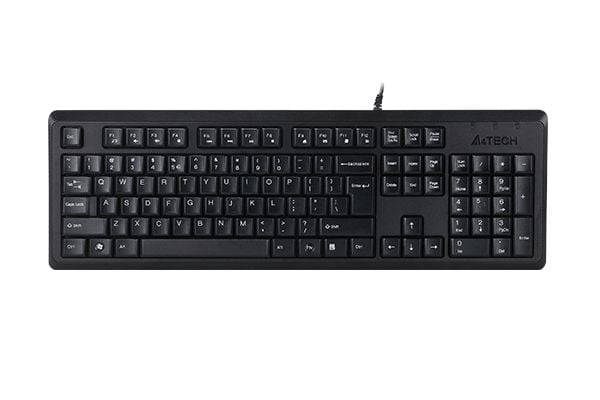 A4Tech KR-92 - Tastatur - USB - USA - svart