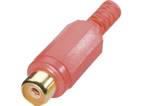 TRU COMPONENTS 1578808 Cinch-kontakt tilkobling rett poler: 2 sort 1 stk