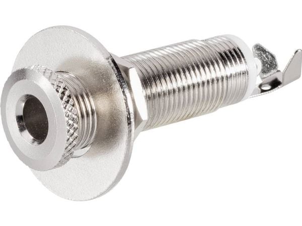 TRU COMPONENTS 1578957 jackplugg 6,35 mm horisontal innbygging 3-polet stereo sølv 1 stk