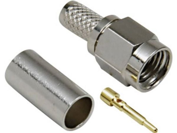 TRU COMPONENTS 1579371 SMA-liitin Pistoke, suora 1 kpl 1 kpl