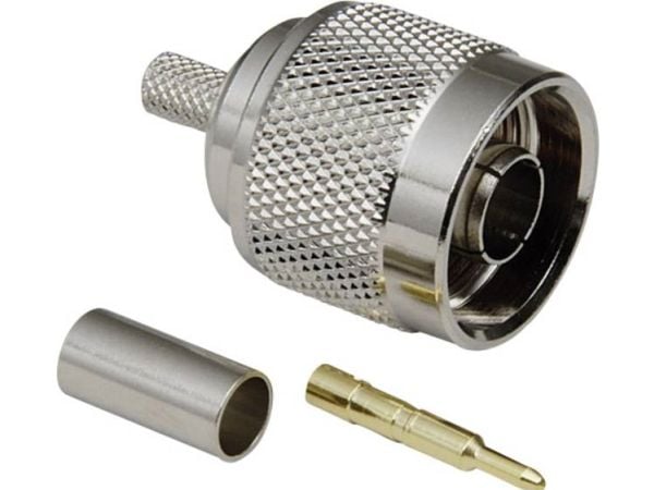 TRU COMPONENTS 1579550 N-liitin Liitin, suora 1 kpl 1 kpl