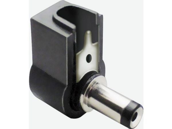 TRU COMPONENTS Pienjänniteliitin Liitin, kulmaliitin 5,5 mm 2,5 mm 1 kpl 1 kpl