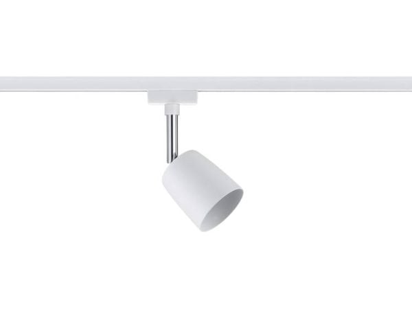 Paulmann 953.36, Spotlight på skinne, 1 ampuller, 230 V, Kromfarget, Hvit