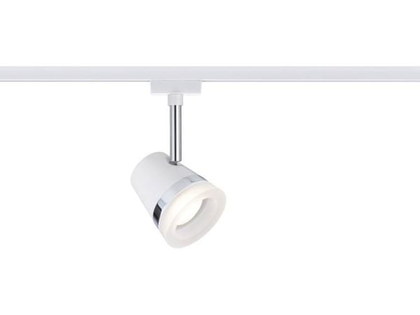 Paulmann 953.62, Spotlight på skinne, GU10, Kromfarget, Hvit