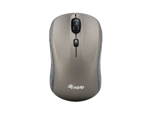 Equip 245109, Ambidekstriøs, Optisk, RF kabel-fri, 1600 DPI, Grå