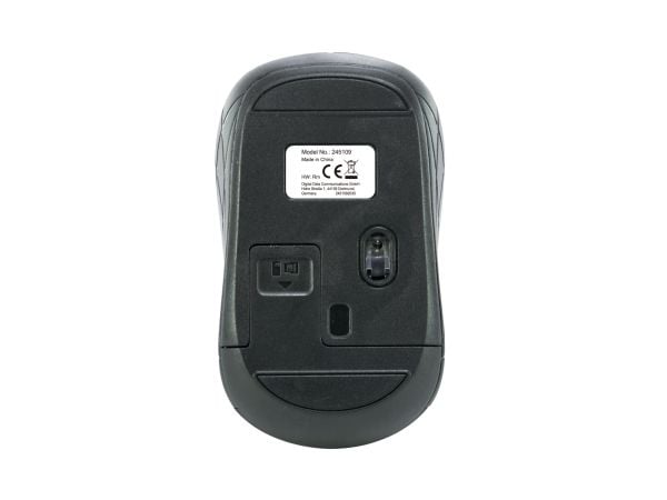 Equip 245109, Molempikätinen, Optinen, Langaton RF, 1600 DPI, Harmaa